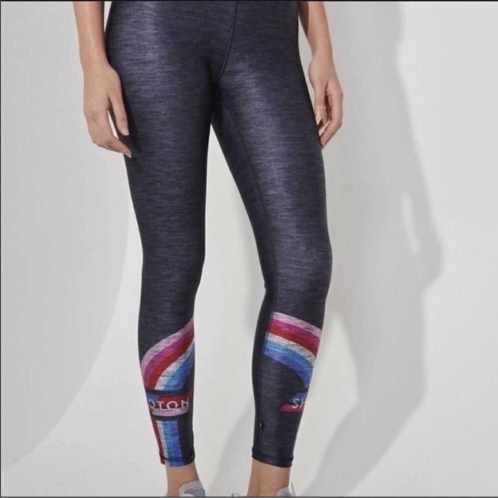 Terez Peloton Rainbow Leggings